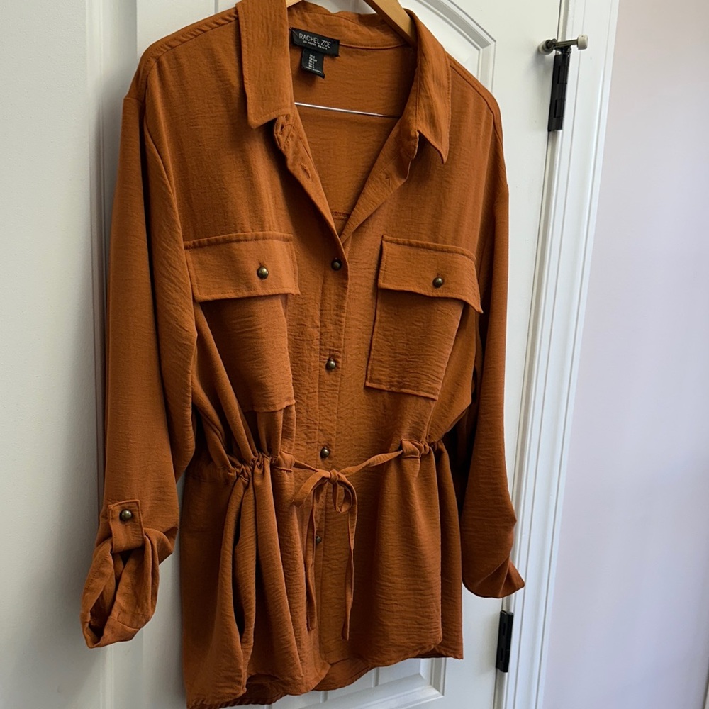 Rachel Zoe Women's Burnt Orange  Blouse